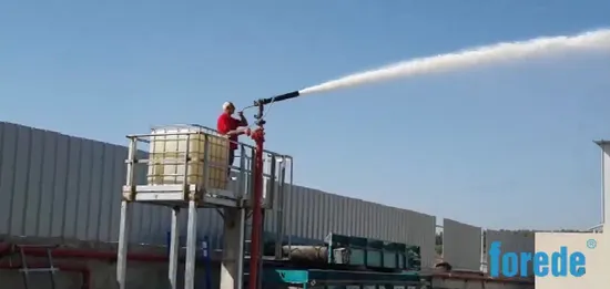 Monitor de espuma de hidrante de fluxo constante